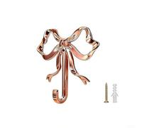 Alloy Bow Wall Hook for Keys Hats Towels Bags Umbrellas Providing Wall-Based Storage Without Requiring Floor Space (C)