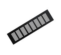 Alloy Breathable Vent Hole, Aluminum Alloy Black Cabinet Air Vent Cover Shoe Cabinet Ventilation Exhaust Cooling Grid Width 80 Mm(50x350mm)