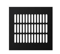 Alloy Breathable Vent Hole, Aluminum Alloy Rectangular Air Vent Width 7.87 Inch Wardrobe Shoe Cabinet Ventilation Exhaust(Black,200x200mm)