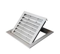 Alloy Breathable Vent Hole, Ventilation Grills, Aluminum Alloy Air Vent Mesh Hood Air Outlets Air-conditioning Outside Unit Shutter(Style B (hole opening,250x250 mm)