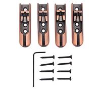 Alloy Bronze Bass Bridge | Easy Install Design | 4 String Bass Guitar Parts | Top Loading Option | Popular Custom Design | Size: 2.36 x 0.61 x 0.51inch