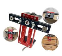 Alloy Cabinet Door Positioner Heavy Duty Installation Clamp with Adjustable 0-75Mm Range for Precise Fit Double-Sided Scale One-H ed Operation for Face Frame Frameless Cabinets Up to 85Mm