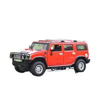 Alloy Car Model Diecast Metal Vehicles 1:24 For Hummer H2 Collection Decoration(Red)