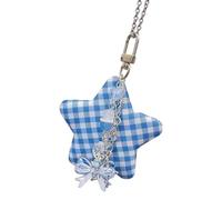 Alloy Chain Pendant Necklace with Soft Fabric Charm, Decorative Wearable Necklace Accessory, Approx 41-50 Cm Length, Single Piece Fabric Pendant Alloy Chain Soft Charm Decorative Wearable Daily Wear