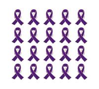 Alloy Charity Ribbon Pins Pack of 20 Piece Volunteer Accessories User Friendly Design Funeral Memorial Brooch Compact Ribbon Lapel Pins, One Size, as described