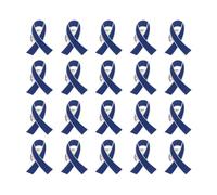 Alloy Charity Ribbon Pins Pack of 20 Piece Volunteer Accessories User Friendly Design Funeral Memorial Brooch Compact Ribbon Lapel Pins