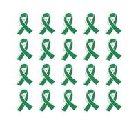 Alloy Charity Ribbon Pins Pack of 20 Piece Volunteer Accessories User Friendly Design Funeral Memorial Brooch Compact Ribbon Lapel Pins