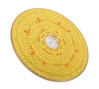 Alloy Chinese Compass Decorative Display for Camping Collectors | Golden Retro Craft, Lightweight Portable Design, Easy to Use, for Home Decor and Friends