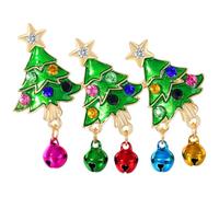 Alloy Christmas Tree Brooch Decorative Pin for Women Clothing Badge | Wear Resistant, Does Not Fade, Glossy Finish, Clothing Decoration, Decorate Luggage, Unique Shape, Individual Personality