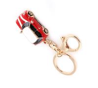 Alloy Classic Red 3D Hollow Mini Sporty Car Key Chain Bag Charm (11cm)