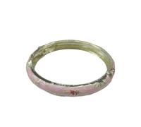Alloy Clovers Bangle with a Metallic | Reflective-Looking Finish, Fashion Jewelry for the Wrist, Everyday Outfit Accent, Clear Quantity of 1