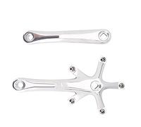 Alloy Crank Arm for Mountain Road Bike, Lightweight and High Strength, Durable and Precision Fit, for Road Chainring, Chainring, and Various Cycling Scenarios (Silver)