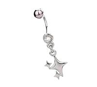 Alloy Crosses Star Studs Earring with Screw Back, Screw