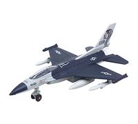 Alloy Diecast Pull Back Airplane American Fighter Aircraft Stand Dark Blue