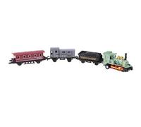 Alloy Diecast Retro Steam Train Pull Back Car Set Kids Toy Gift - Green