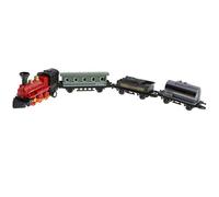 Alloy Diecast Retro Steam Train Pull Back Car Set Kids Toy Gift - Red