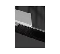 Alloy Door Brush Bottom, Silver Aluminum H-Type Door Bottom Sweep Seal Brush 1-30 cm Bristle Lengths(2.5cm)
