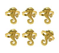 Alloy Echinoderm Cowrie Napkin Circlets Oriented Worktop Deck for Beach Fashion Gatherings Deck Tableware Addons