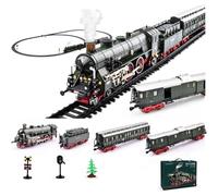 Alloy Electric Train Set Model, Electric Model Train with Carriages and Long Tracks, Great Gifts for Teens and Adults,22920 Dark Green