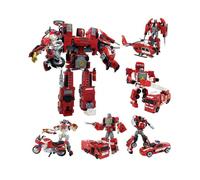 Alloy fierce fire sea deformation car robot five combined King Kong model children's toy