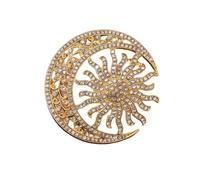 Alloy Flower Pin with Smooth Surfaces Easy to Cleaning for Multiple Styles Pairing Easy Cleaning Sunflowers Brooch