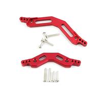 Alloy Front and Rear Shock Tower for ARRMA Granite Senton Big Rock Typhon Vorteks 3S Mega 550 Outcast Kraton 4S Upgrade Parts (Red)