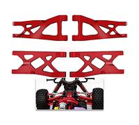 Alloy Front Rear Suspension A-Arms for Arrma 1/10 Granite 4X4,Senton 4X4 V3, Vorteks Blx 4×4,ARRCat 4-Pack Aluminum Upgrade Parts Hop Ups A-Arms,Replace Part# AR330443 AR3305162,Red