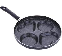 Alloy Frying Pan for Egg Cooking Square 4-Hole Pan 38x16x4cm Perfect for Home Kitchen Cooking