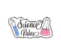 Alloy Geometric Brooch for Unisex - Stylish Molecular Separation Test Tube Design(Xz4649)