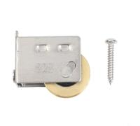 Alloy Glass Window Pulley 28mm Ball Bearing Wheel(B) | Stainless housing, 28mm diameter, adjustable height screws, smooth ball bearings, for aluminum doors