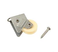 Alloy Glass Window Pulley 28mm Ball Bearing Wheel(H) | Stainless housing, 28mm diameter, adjustable height screws, smooth ball bearings, for aluminum doors