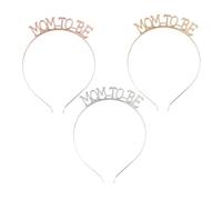 Alloy Headband Mom to Letters 2pcs for Wedding Party Adults | Elegant Golden Finish, Lightweight Alloy Build, Non-fading Shape, Comfortable Wear for Celebrations