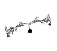 Alloy Headband with Rhinestones Tassels Decorations Adjustable for Various Hairstyles Lightweight Hair Decoration Fashion Headbands