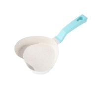 Alloy Heart-Shaped Omelet Pan, Non-Stick Cute Flat-Bottomed Pancake Pan Portable Egg Frying Pan Hamburger Skillet for Breakfast Kitchenware(White)