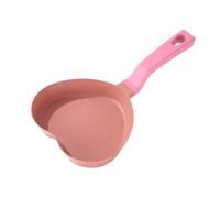 Alloy Heart-Shaped Omelet Pan, Non-Stick Cute Flat-Bottomed Pancake Pan Portable Egg Frying Pan Hamburger Skillet for Breakfast Kitchenware(Pink)