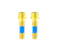 Alloy Hollow Handle Vertical Screw M5x18mm Mountain Road Bike Horizontal Lock(Gold 2pcs)