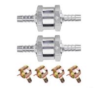 Alloy Inline Check Valve 6mm for Diesel Petrol Oil | Prevents fuel backflow, clear arrow indicator, solves slow starting, alloy build, fit