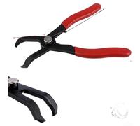 Alloy Interior Door Panel and Trunk Clip Removal Pliers Tool with 30°/80° Dual-Angle, Rubber Sleeve Handle & Spring Mechanism for Plastic Push(30°)