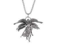 Alloy jewelry four-winged angel pendant retro personality goddess necklace