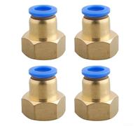 Alloy L Shaped Elbow Quick Connector for Pneumatic Use with High Pressure Resistance and For Zero Leak (PCF10-04)