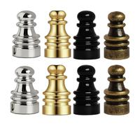 Alloy Lamp Shade Top Replacement Pack of 8 Simple Twist on Designs Works with Various Styles for Household Standard Change Replacement