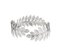 Alloy Leaf Armband Swirl Upper Arm Cuff Armlet Bangle Bracelet Egyptian Costume Accessory for Women Gold Silver Color Armband Jewelry Cuff Upper Arm Adjustable Size Armbands for Open Ended