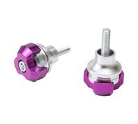 Alloy License Plate Screws 2pcs Anti-Rust(Purple)