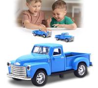 Alloy Little Blue Truck Toy 1:32 Scale, Working Doors & Driveable Features for Kids 2-8, Toddler Car Toy for Boys & Girls, Holiday Birthday Gift