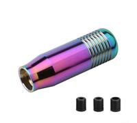 Alloy Manual Gear Shift Knob 8.5cm Black Red(Colorful)