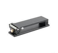 Alloy Manual Sandpaper Holder for DIY Leather and Wood Work, Sturdy Polishing Rack Clamp for Sharpening, Edges Grinder Tool, Black, 25 x 8 x 5 cm