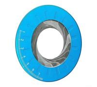 Alloy Metal for compass Template 12.5cm for Drafting Alloy Metal(blue)