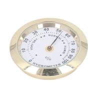 Alloy Mini Guitar Violin Case Hygrometer Round Measure Humidity Gauge for Musical Instruments