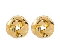Alloy Mobius Hoop Earrings - Vintage Edgy Fashion 1.4 Inch Length for Women Girls Daily Party Wear