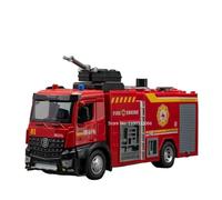 Alloy model car 1:18 For Fire Truck With Light And Music Ladder Fire Truck Sprinkler Truck Model Car Ornaments(JD8208)
